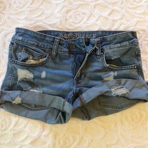 American Eagle ripped shorts